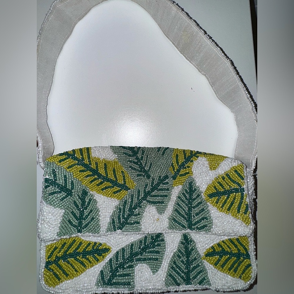 LULU Leaves Beaded Bag